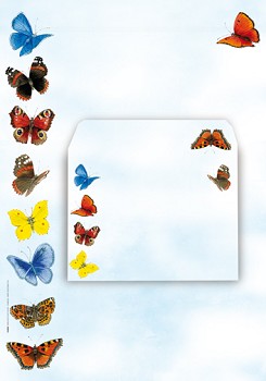 briefpapierset vlinders 6 vel en 6 enveloppen (49)